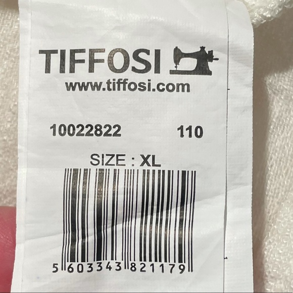 Tiffosi cream sleeveless crepe fabric ruffle accent bohemian top extra large - Picture 11 of 12